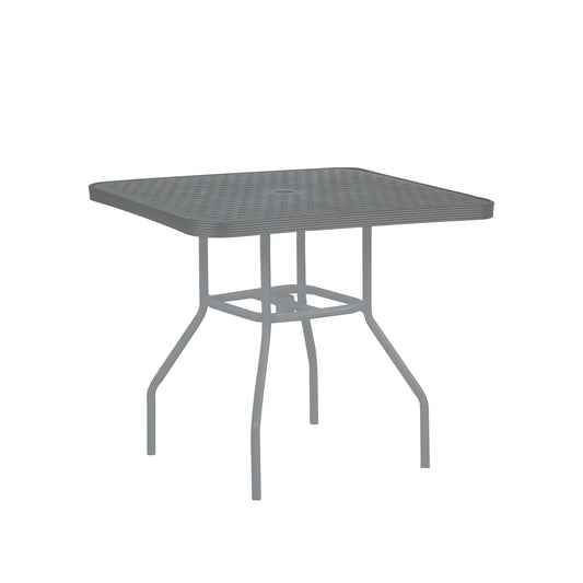 36″ Square Top Aluminum Dining Table