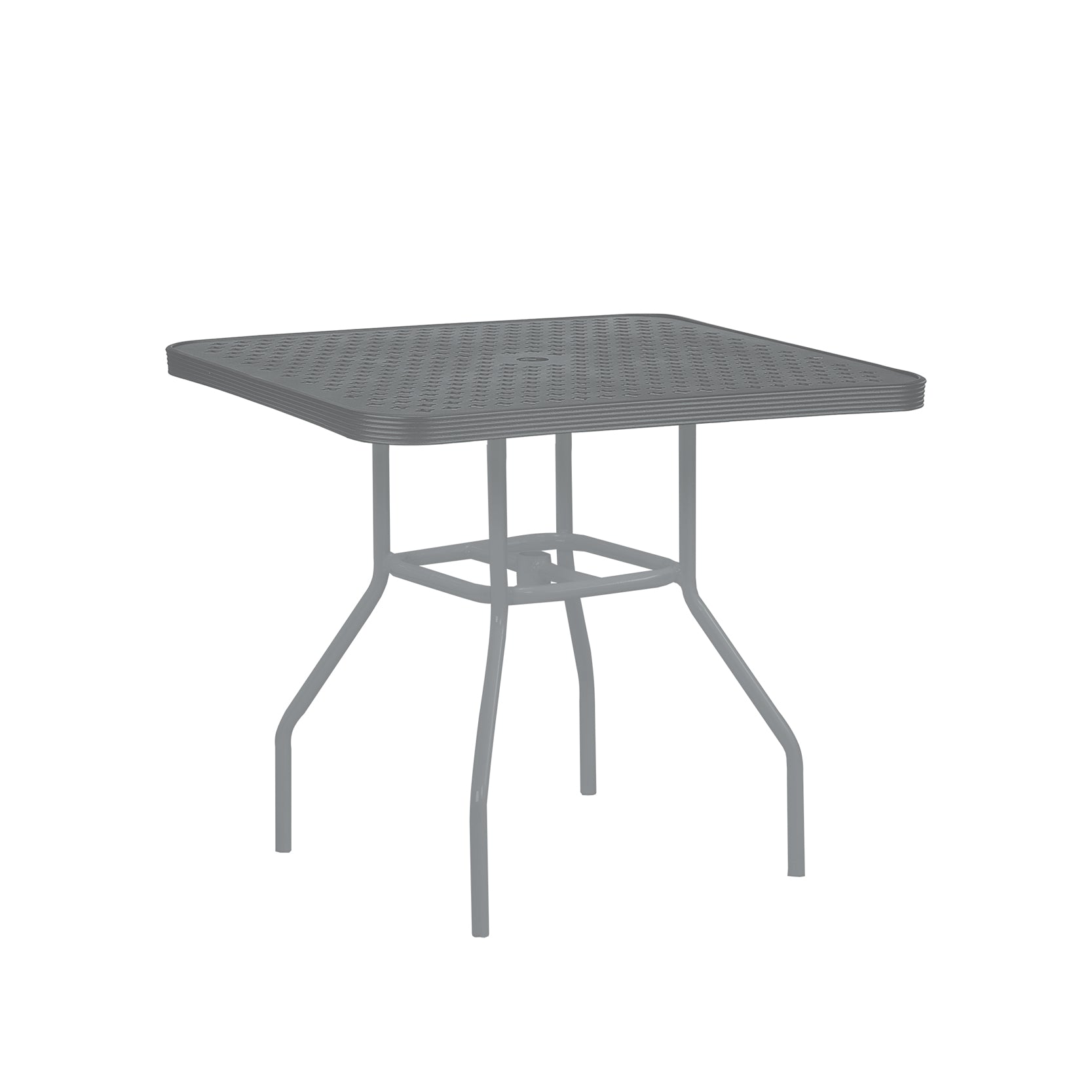 36″ Square Top Aluminum Dining Table