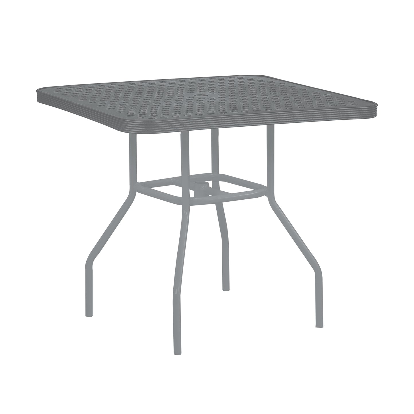 42″ Square Top Aluminum Dining Table