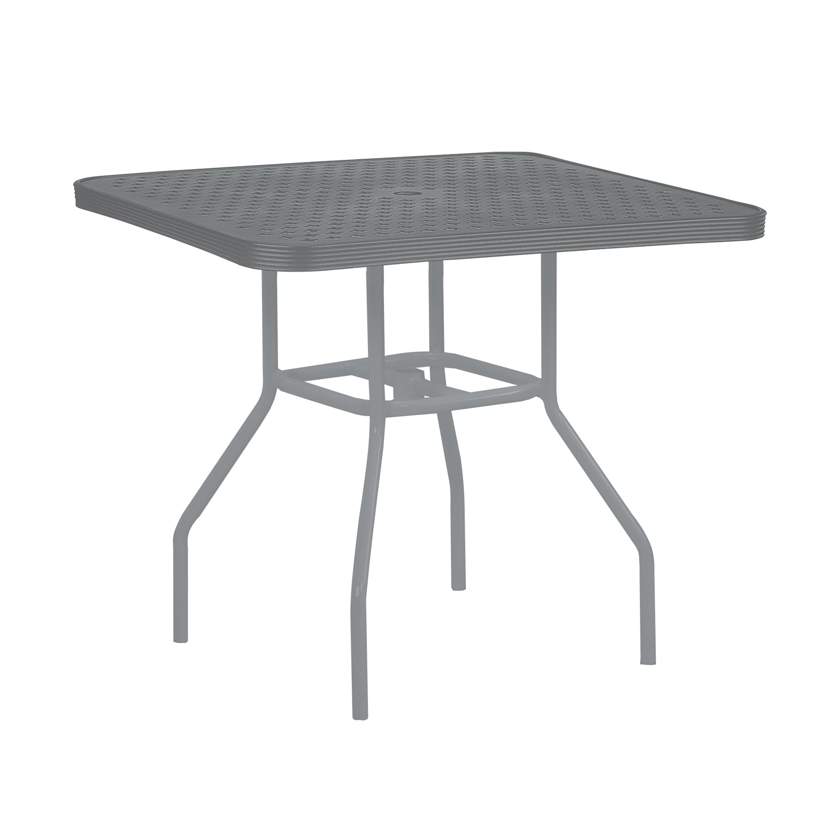 42″ Square Top Aluminum Dining Table