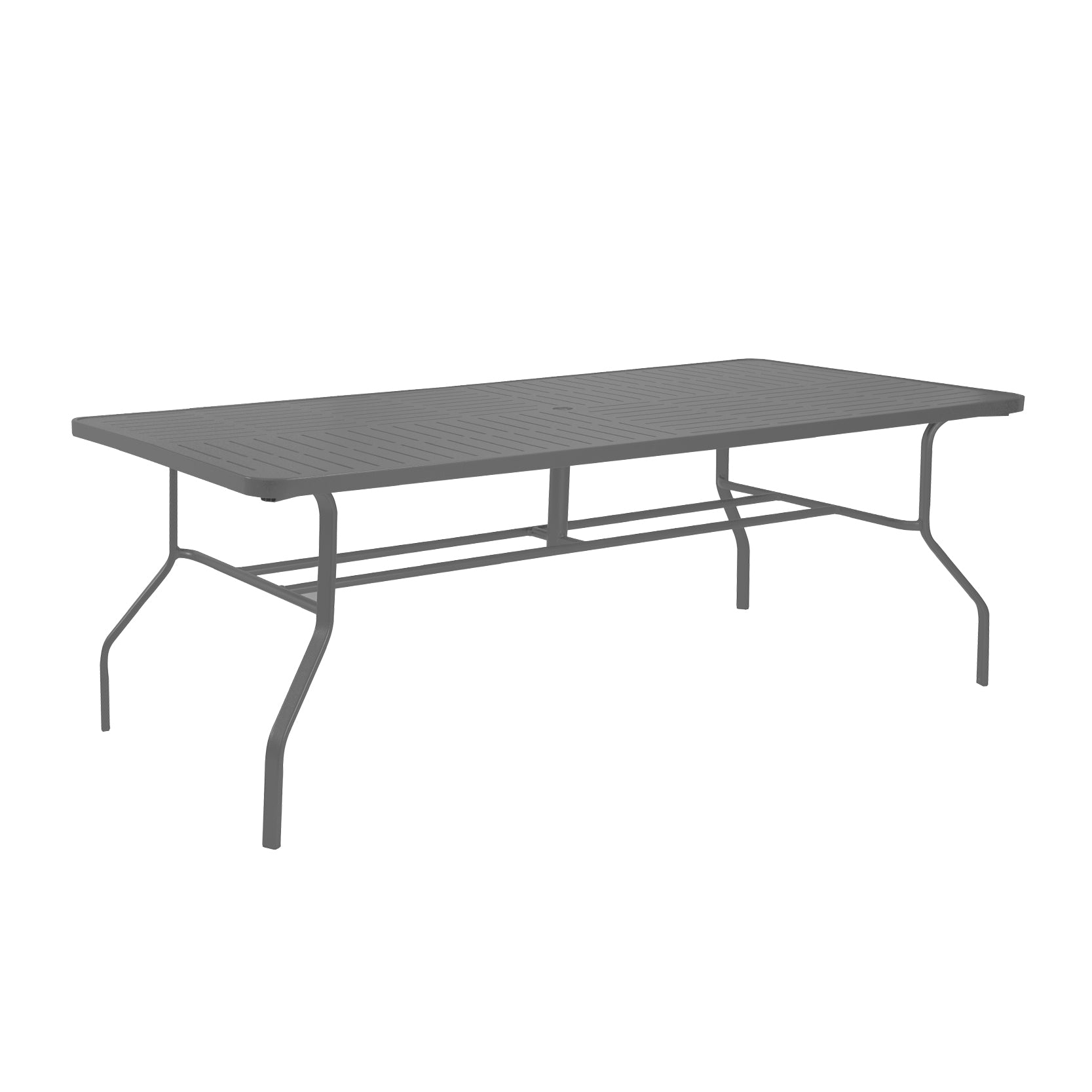 42″ Aluminum Top Rectangle Dining Table