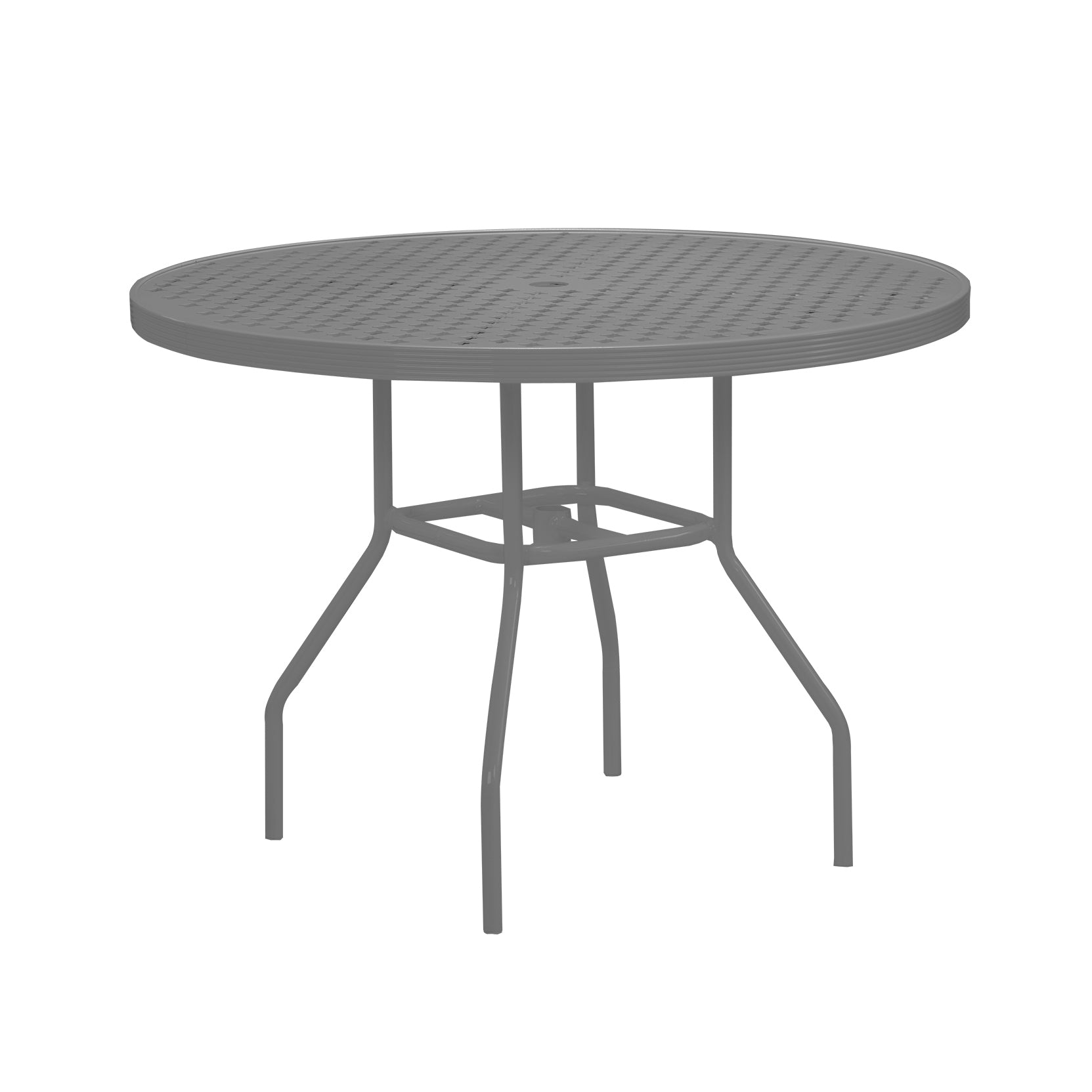 48″ Round Top Aluminum Dining Table
