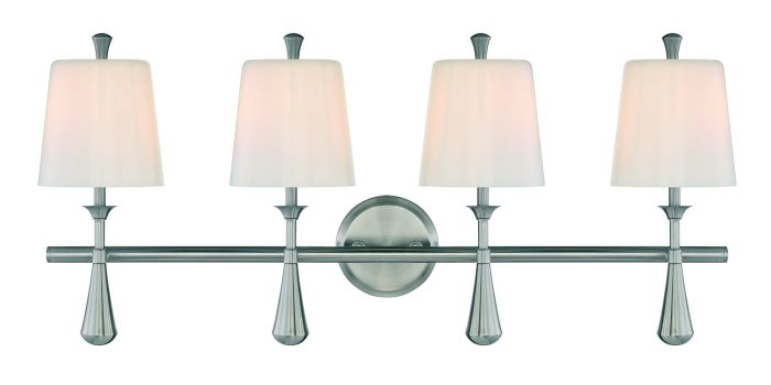 Palmer 4 Light Vanity in Brushed Polished Nickel