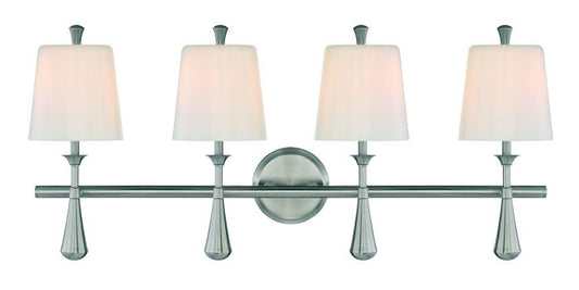 Palmer 4 Light Vanity in Brushed Polished Nickel