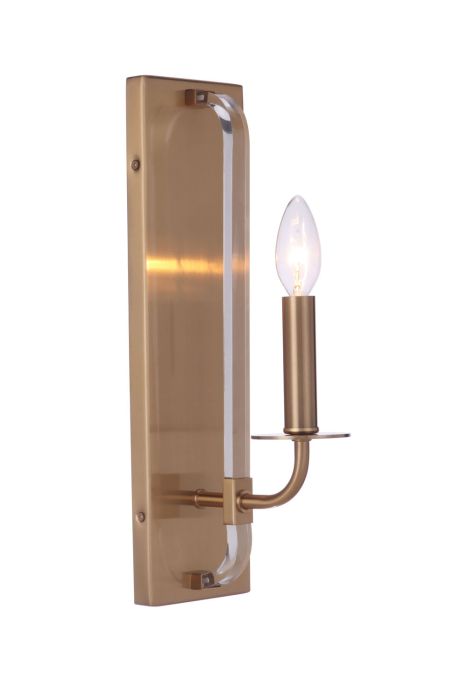 Graclyn 1 Light Sconce in Satin Brass