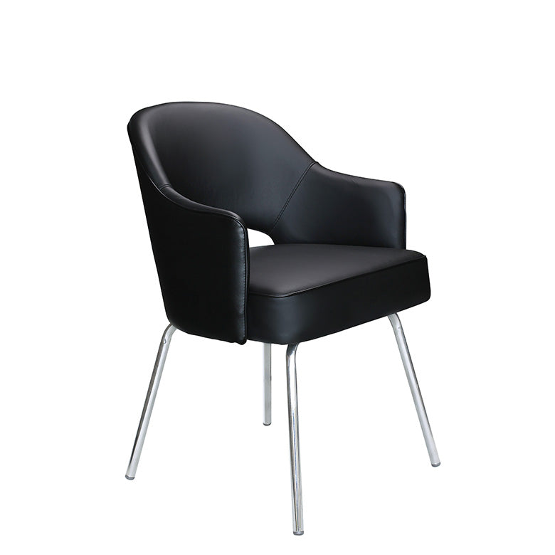 Boss Black Caressoftplus Vinyl Guest Chair – vertexfurniturellc