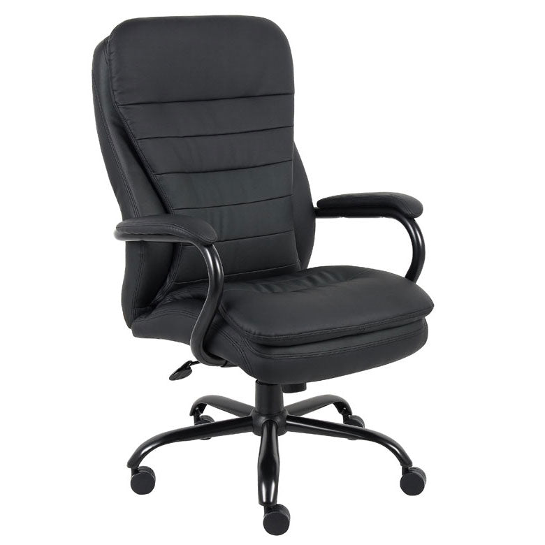 Boss Heavy Duty Double Plush Caressoftplus Vinyl Chair-400 Lbs.