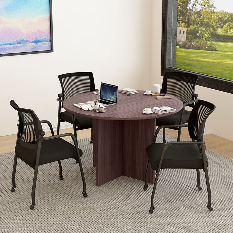 Round table set, N123-DW (1) + B6889R-BK (4)