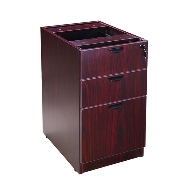 Boss Deluxe Pedestal-Full, Box/Box/File, 15.5W*22D, Mahogany