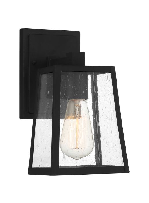 Dunn 1 Light Small Outdoor Wall Mount in Textured Black