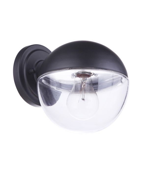 Evie 1 Light Small Outdoor Wall Mount in Midnight