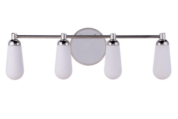 Riggs 4 Light Vanity in Brushed Polished Nickel/Polished Nickel