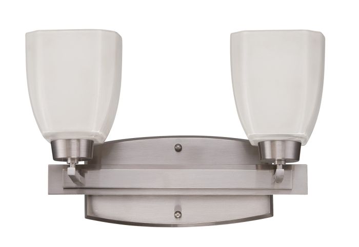 Bridwell 2 Light Vanity in Brushed Polished Nickel