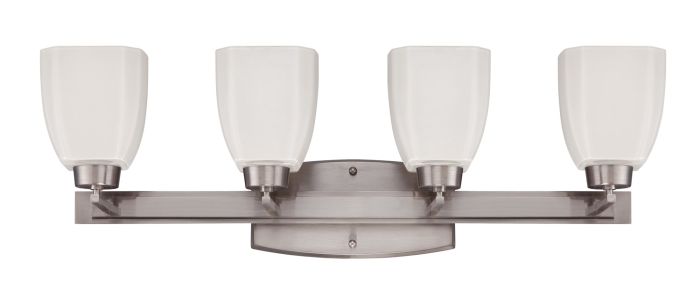 Bridwell 4 Light Vanity in Brushed Polished Nickel