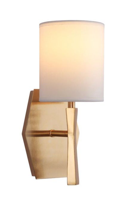 Chatham 1 Light Vanity in Satin Brass