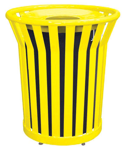 32 Gallon Steel Strap Receptacle