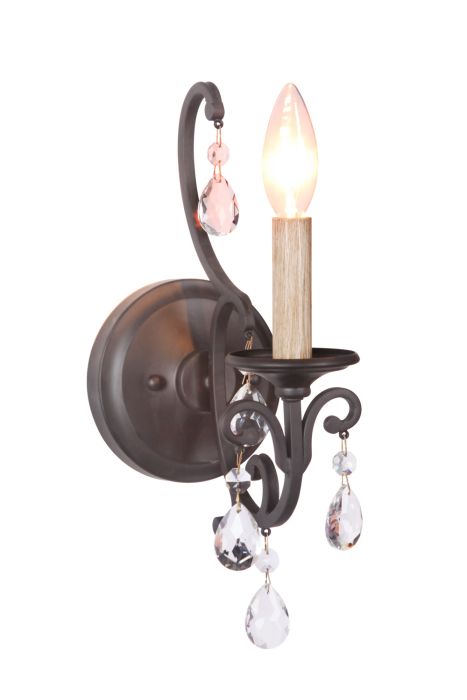 Bentley 1 Light Wall Sconce in Matte Black