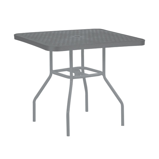 42″ Square Top Aluminum Dining Table