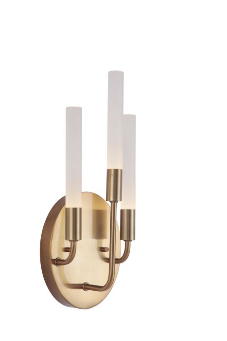 Valdi 3 Light LED Wall Sconce in Satin Brass