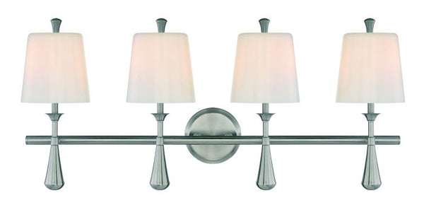 Palmer 4 Light Vanity in Brushed Polished Nickel