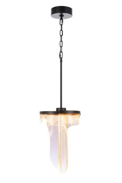 Estrella 3 Arm LED Pendant in Flat Black