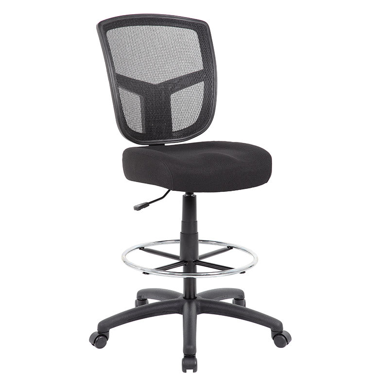 Boss Contract Mesh Armless Drafting Stool