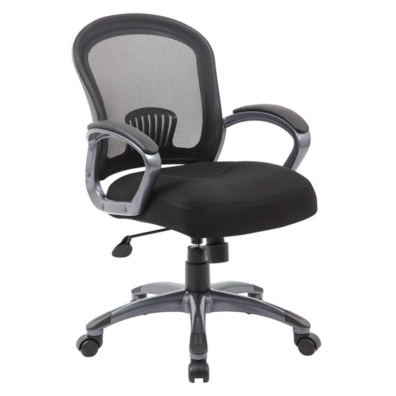 Boss Ergonomic Mesh Task Chair-Mid Back