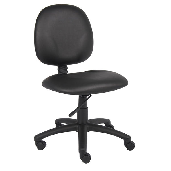 Boss Diamond Task Chair In Black Antimicrobial Vinyl