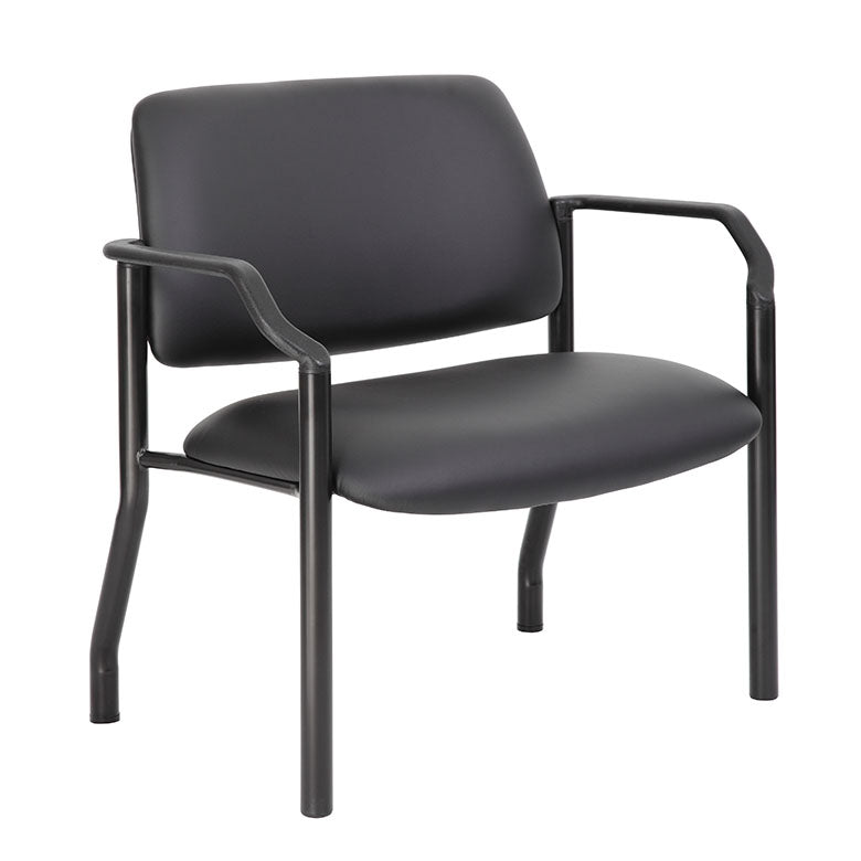 Boss Mid Back Guest Chair, 500 lb capacity, Antimicrobial Vinyl