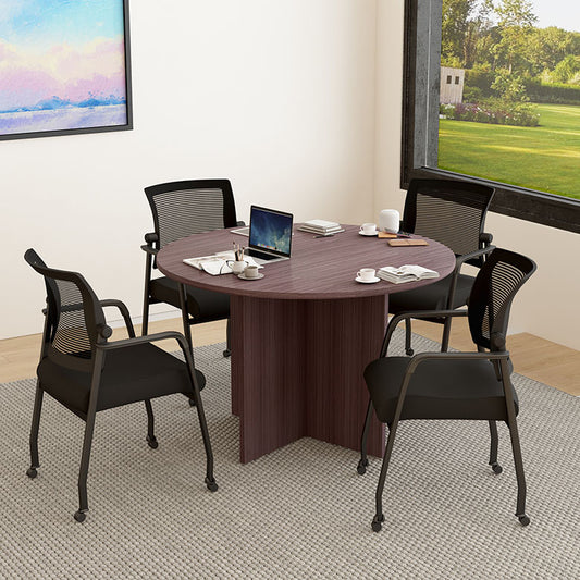 Round table set, N123-DW (1) + B6889R-BK (4)