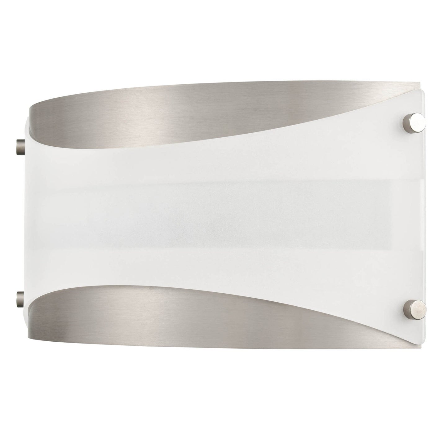 7"H Brushed Nickel Wall Sconce with Frosted Glass Shade