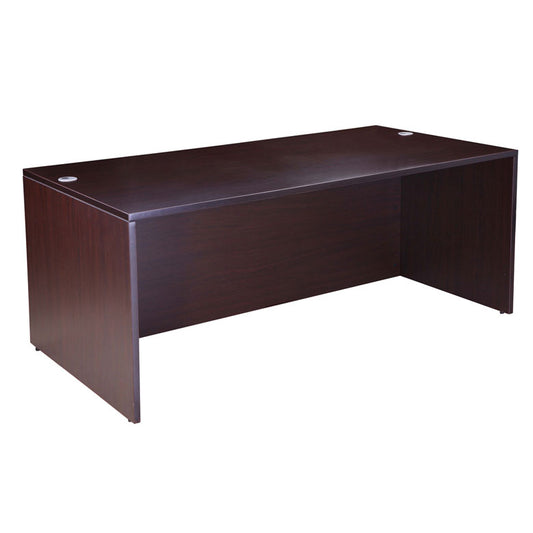 Boss Desk Shell, 71″W X 36″D, Mocha
