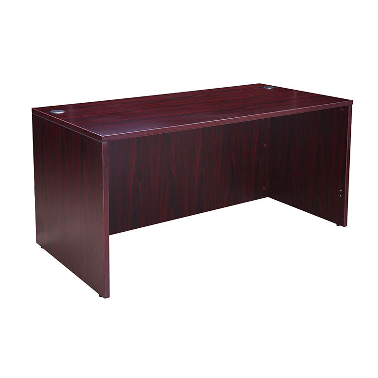 Boss Desk Shell, 60″W X 30″D, Mahogany