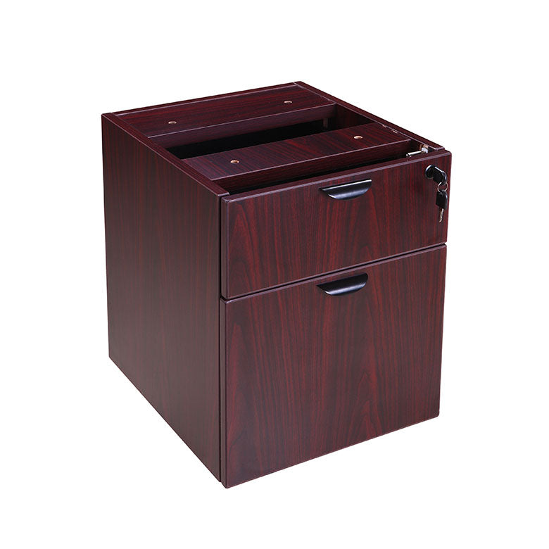 Boss 2 Hanging Pedestal-3/4 Box/File , Mahogany
