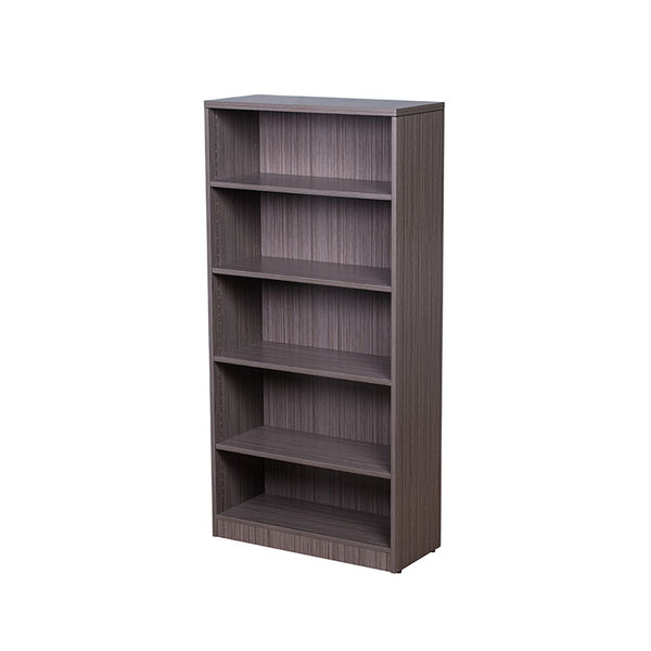 Boss Bookcase, 31.5W X14D X 65.5H Driftwood