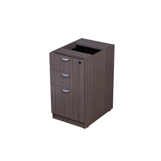 Boss Deluxe Pedestal-Full, Box/Box/File, 15.5W*22D, Driftwood