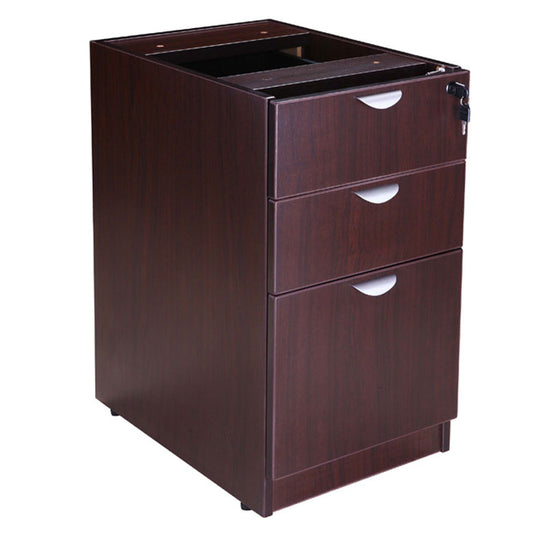 Boss Deluxe Pedestal-Full, Box/Box/File, 15.5W*22D, Mocha