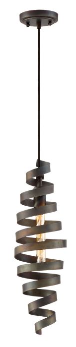 1 Light Mini Pendant in Matte Black