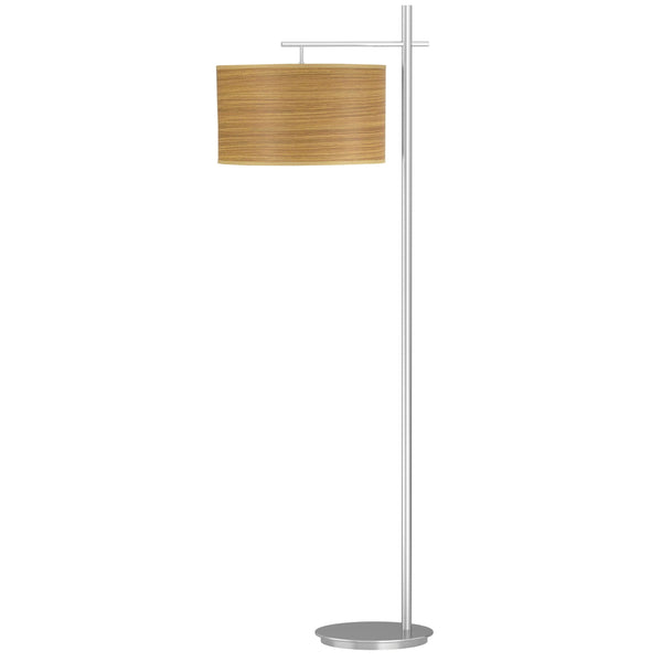 Sleep Floor Lamp with Zebrawood Shade