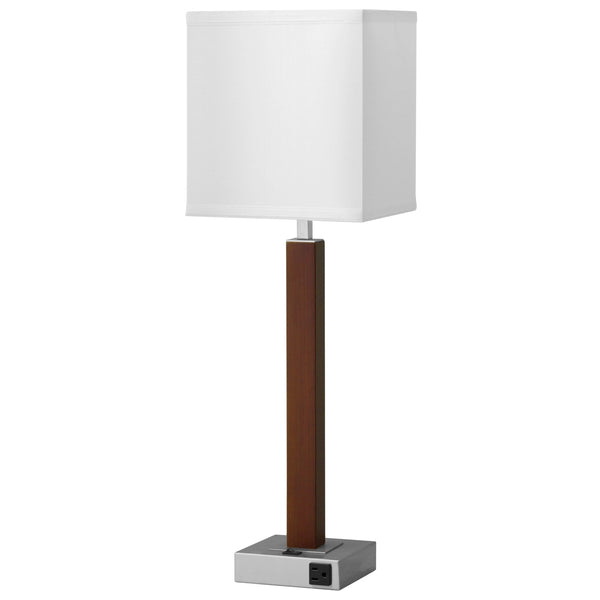 Calibri Single Table Lamp with 1 Outlet