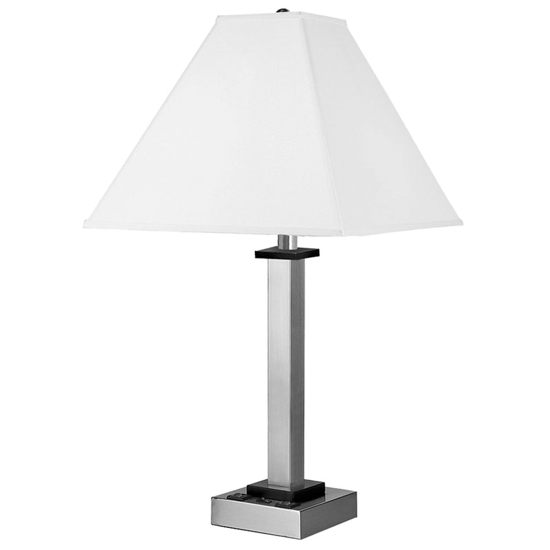 Andaaz Single Table Lamp with 2 Outlets