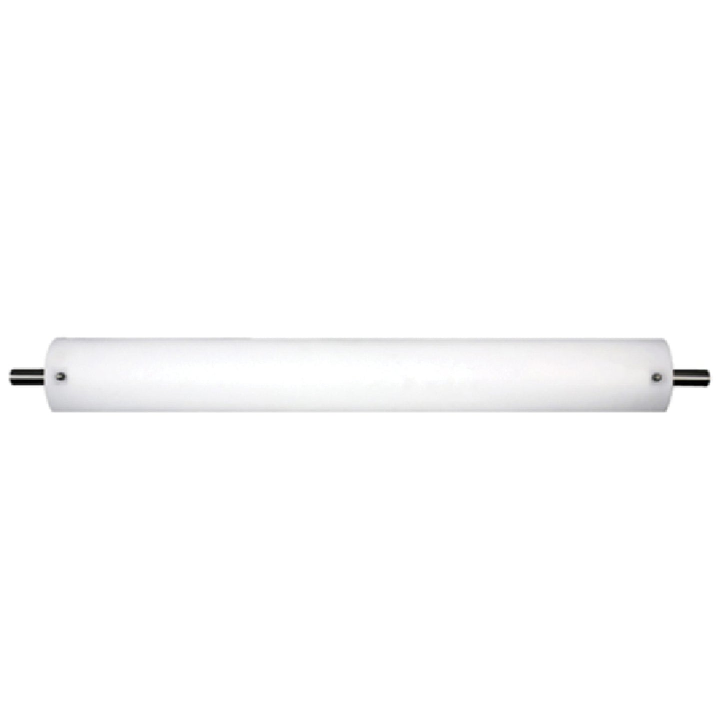 30"W Satin Nickel Vanity Light with Frosted Acrylic Shade