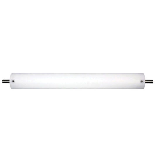 30"W Satin Nickel Vanity Light with Frosted Acrylic Shade