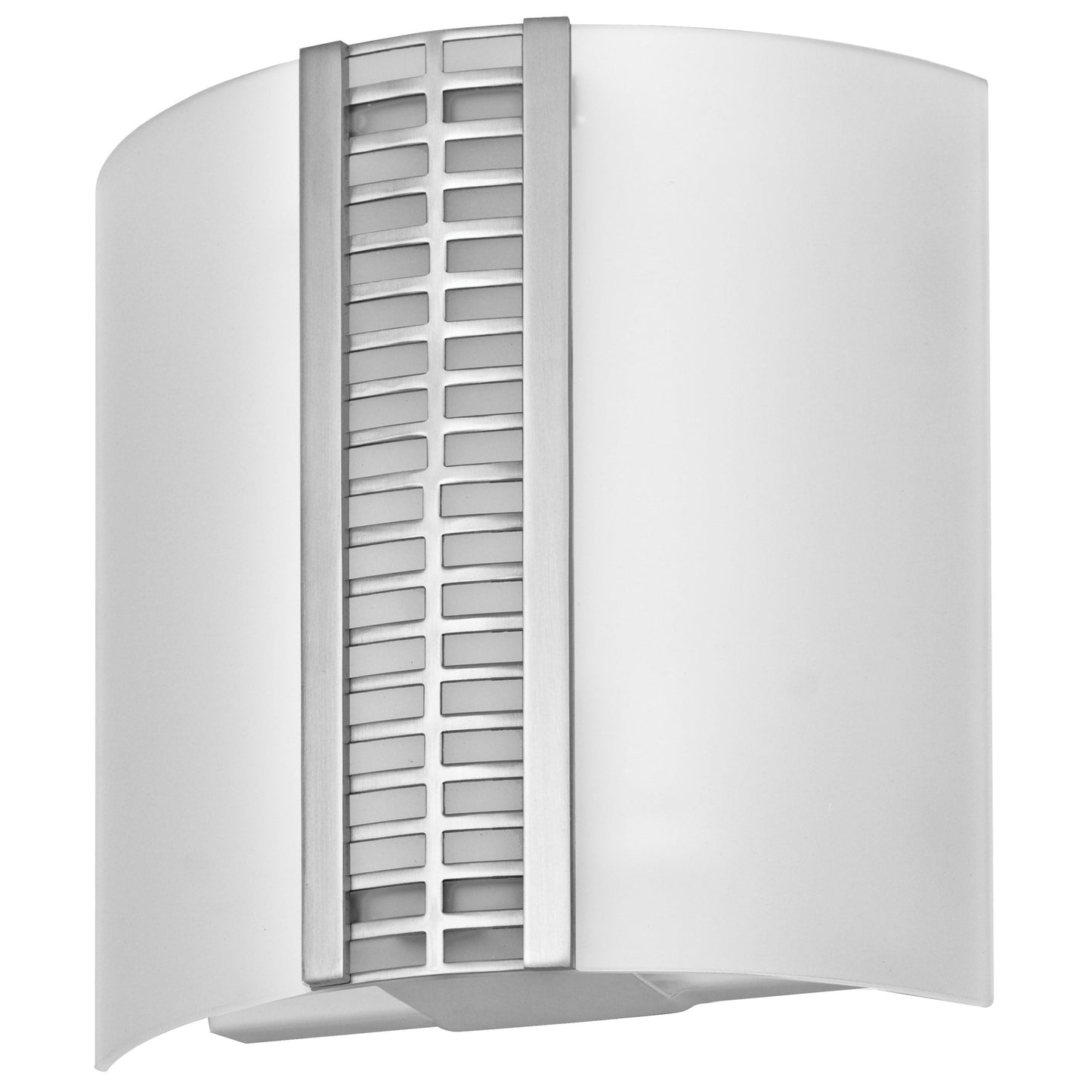 8.5"H Brushed Nickel Wall Sconce with Frosted Glass Shade