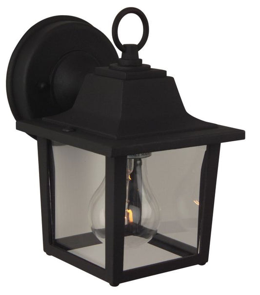 Coach Lights Cast 1 Light Small Outdoor Wall Mount in Textured Black