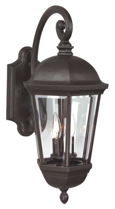 Britannia 3 Light Medium Outdoor Wall Mount in Oiled Bronze Outdoor