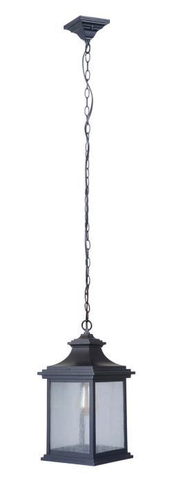 Gentry 1 Light Medium Outdoor Pendant in Midnight