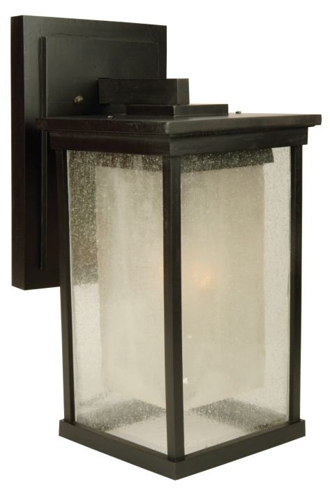 Riviera 1 Light Large Outdoor Wall Mount in Oiled Bronze Outdoor