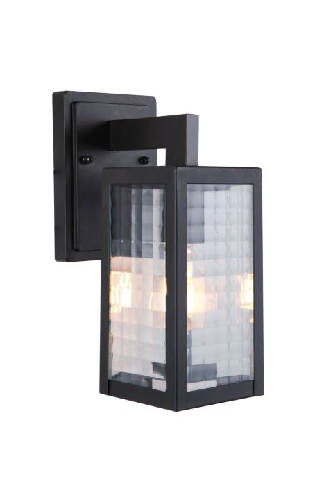 Deka 1 Light Small Outdoor Wall Mount in Midnight