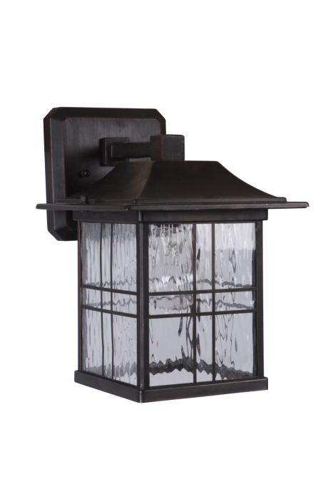 Dorset 1 Light Small Outdoor Wall Mount in Aged Bronze Brushed